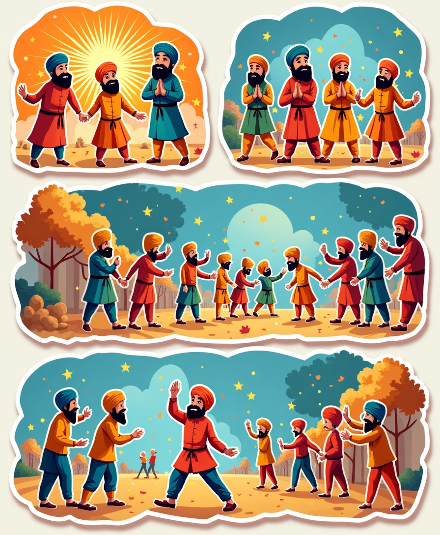 Indian Gods - Religious - Stickers Sheet v17